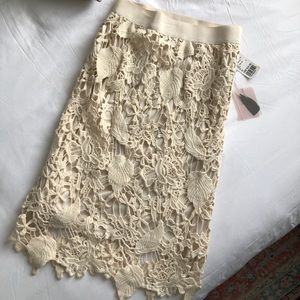 Crocheted Midi Skirt